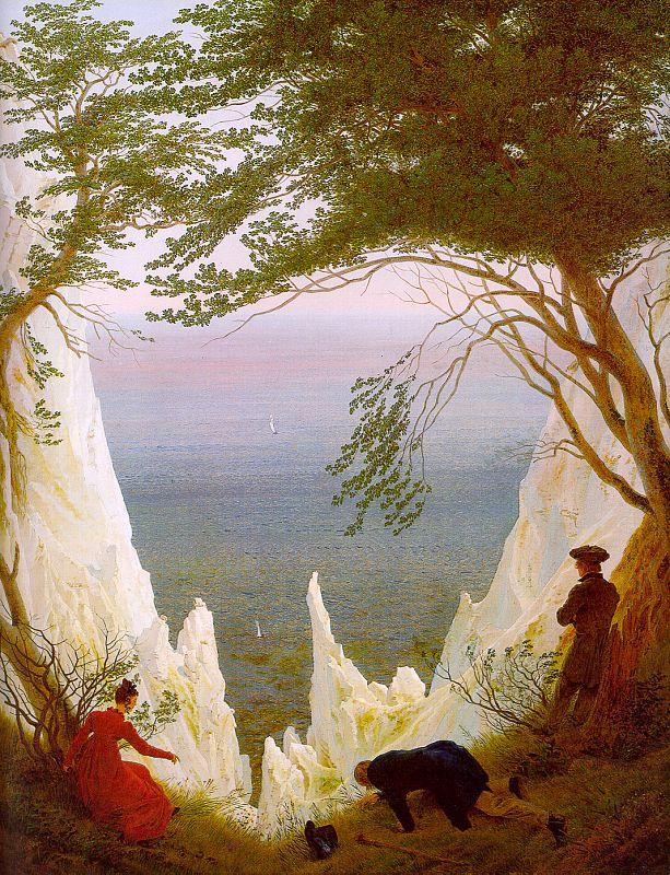 Caspar David Friedrich Chalk Cliffs on Rugen Germany oil painting art